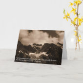 Carte de voeux de montagne (Fleur jaune)