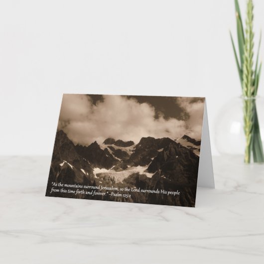 Carte de voeux de montagne (Devant)