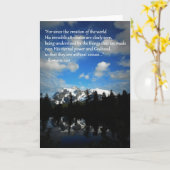 Carte de voeux de montagne (Fleur jaune)