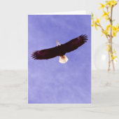 Carte de voeux de montée d'Eagle (Fleur jaune)