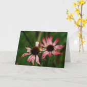 Carte de voeux de mort de fleurs (Fleur jaune)