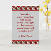 Carte de voeux de motivation (Elie Wiesel) (Fleur jaune)