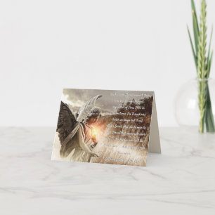 Carte de voeux de mots de fil invisibles