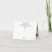 Carte de voeux de mots de fil invisibles (Dos)