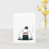 Carte de voeux de Moustache-giri (Fleur jaune)