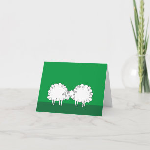 Carte de vœux de mouton de maman