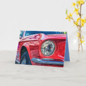 carte de voeux de muscle moderne (Fleur jaune)