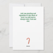 Carte de vœux de musiciens de rue (Dos)