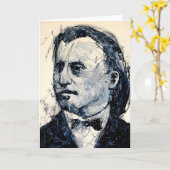 Carte de voeux de musique classique - Brahms (Fleur jaune)