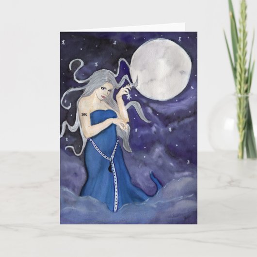 Carte de voeux de naissance d'une étoile (Devant)