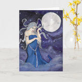 Carte de voeux de naissance d'une étoile (Fleur jaune)