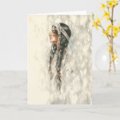 Carte de voeux de Natif américain (Fleur jaune)