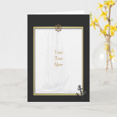 Carte de voeux de navire à voile (Fleur jaune)