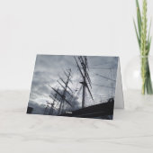 Carte de voeux de navire à voile (Dos)