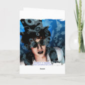 Carte de voeux de neige et de vapeur (Dos)