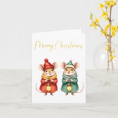 Carte de voeux de Noël (Fleur jaune)