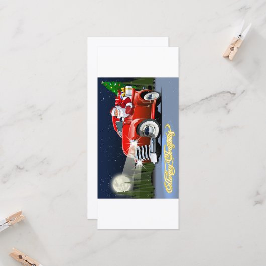 Carte de vœux de Noël (Devant/Arrière en situation)