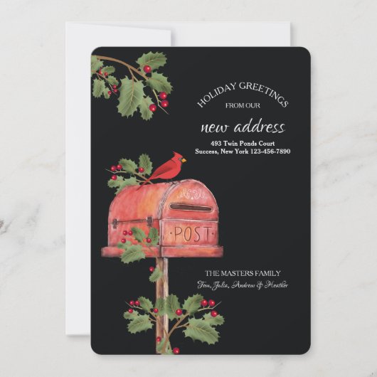 Carte de voeux de Noël (Devant)