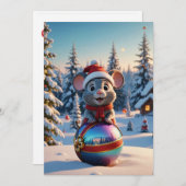 Carte de voeux de Noël (Devant / Derrière)