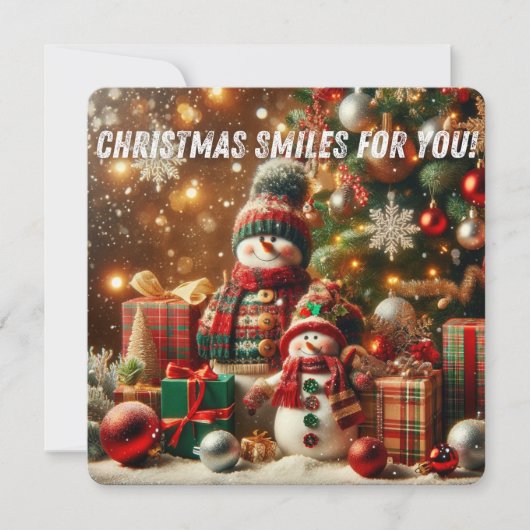 Carte de vœux de Noël (Devant)