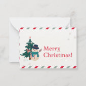 Carte de voeux de Noël (Dos)