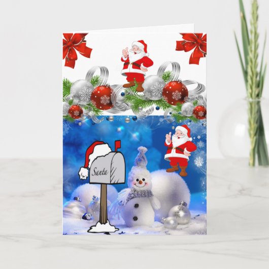 Carte de voeux de Noël (Devant)