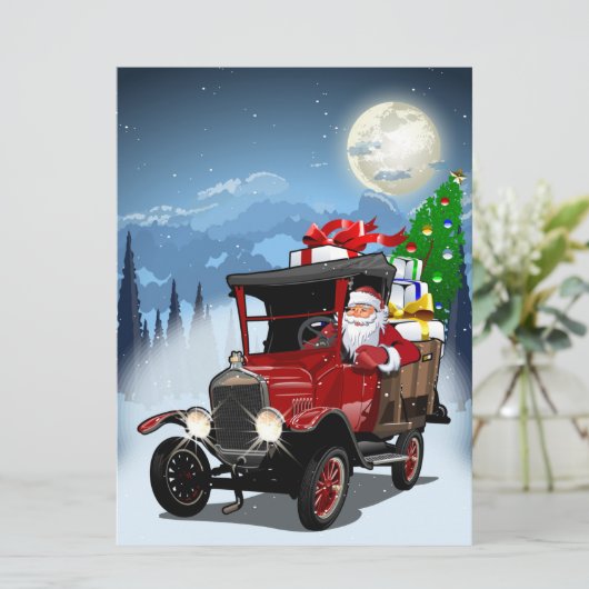 Carte de voeux de Noël (Debout devant)