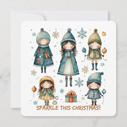 Carte de vœux de Noël (Devant)