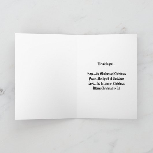 Carte de voeux de Noël (Intérieur)