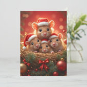 Carte de voeux de Noël (Debout devant)