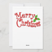 Carte de voeux de Noël (Dos)