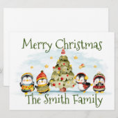 Carte de vœux de Noël (Devant / Derrière)