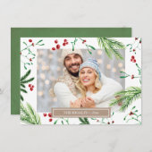 Carte de voeux de Noël (Devant / Derrière)