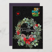 Carte de voeux de Noël (Devant / Derrière)