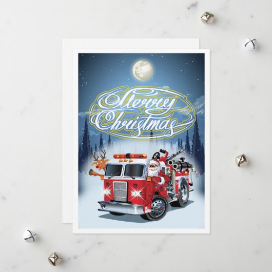 carte de voeux de Noël (Devant/Arrière en situation)