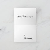 Carte de voeux de Noël (Intérieur)