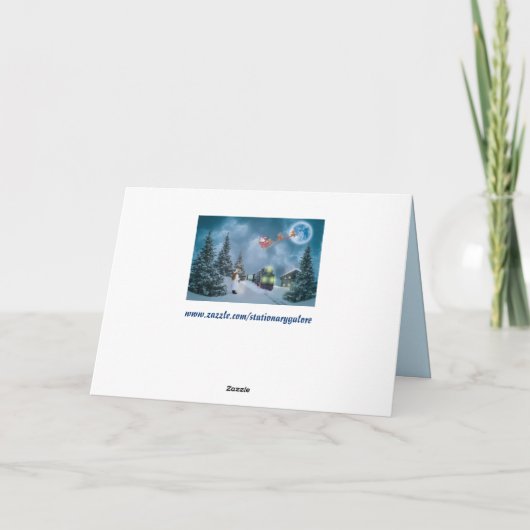 carte de voeux de noël (Dos)