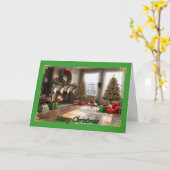 Carte de voeux de Noël (Fleur jaune)