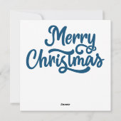 Carte de voeux de Noël (Dos)