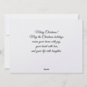 Carte de vœux de Noël (Dos)