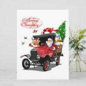 Carte de vœux de Noël (Debout devant)