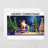 Carte de voeux de Noël (Devant / Derrière)