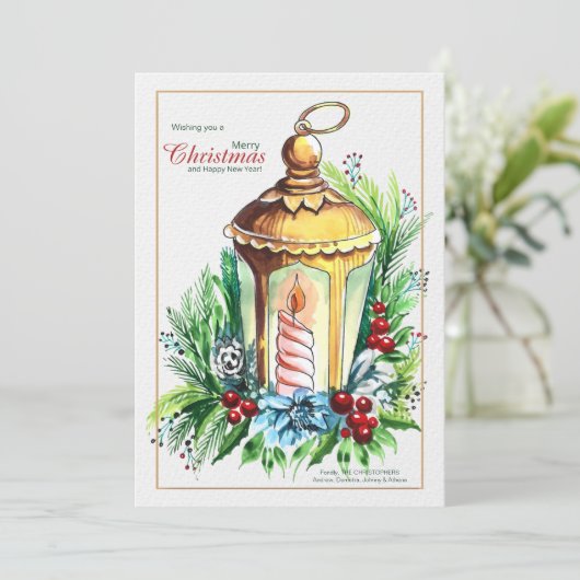 Carte de voeux de Noël (Debout devant)