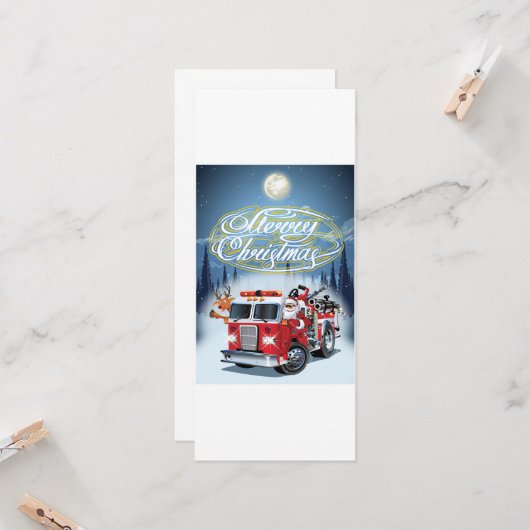 carte de vœux de Noël (Devant/Arrière en situation)