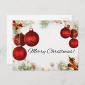 Carte de vœux de Noël (Devant / Derrière)