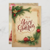 Carte de voeux de Noël (Devant / Derrière)