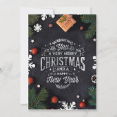 Carte de voeux de Noël (Dos)