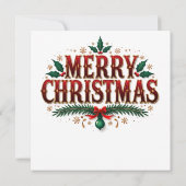 Carte de voeux de Noël (Dos)