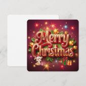 Carte de vœux de Noël (Devant / Derrière)