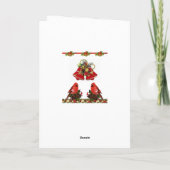 Carte de voeux de Noël (Dos)
